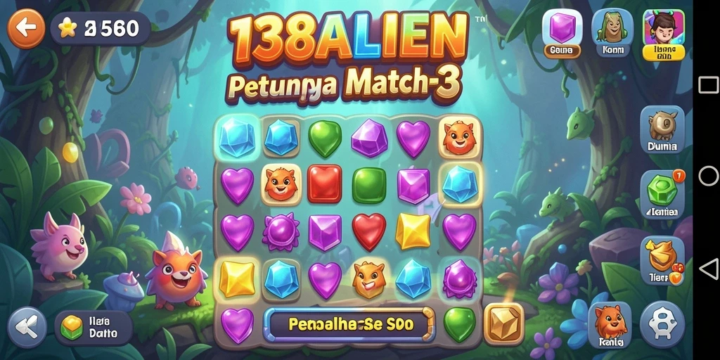 Tampilan gameplay 138ALIEN yang penuh warna dan menyenangkan.