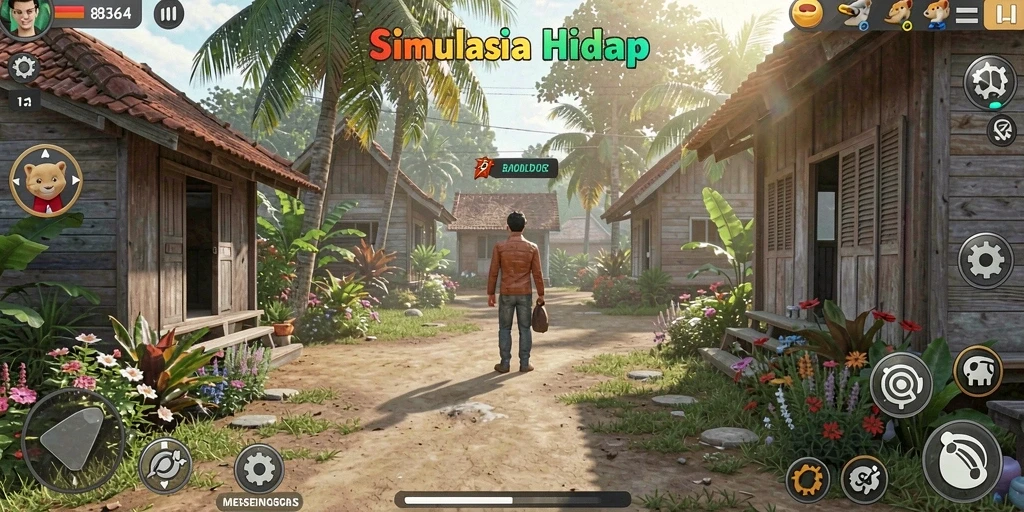 Tampilan gameplay menakjubkan dari 8364 dengan karakter yang dapat disesuaikan.