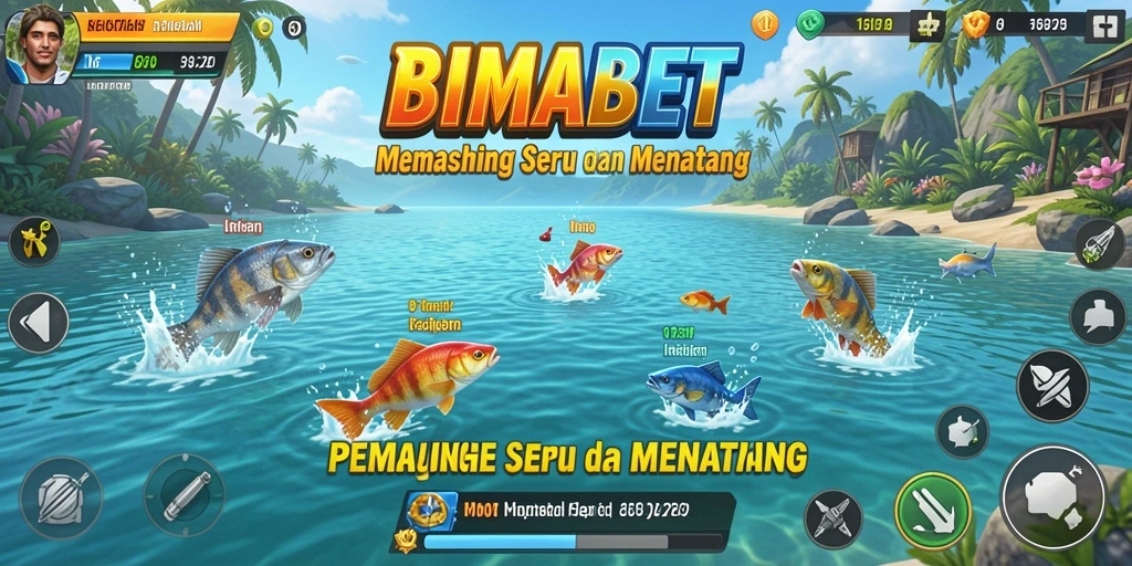 Tampilan gameplay <strong>BIMABET</strong> dengan berbagai aksi memancing yang mendebarkan.