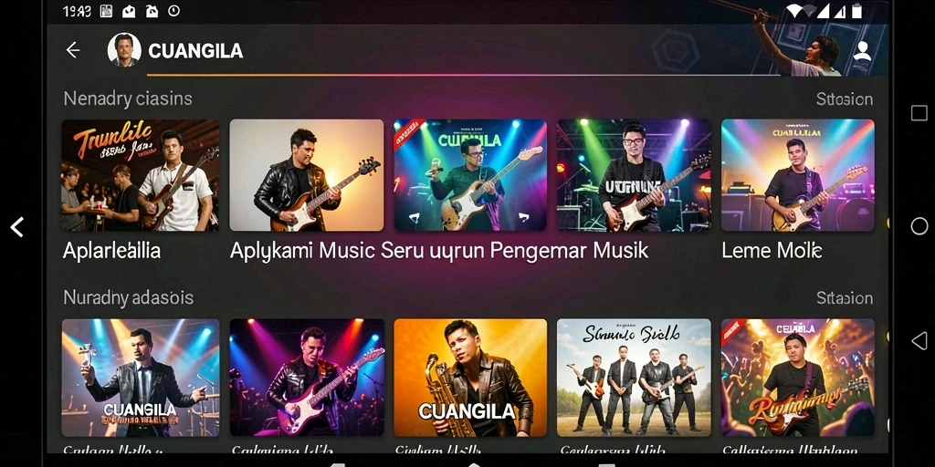Tampilan gameplay menarik dalam CUANGILA dengan berbagai tantangan musik.