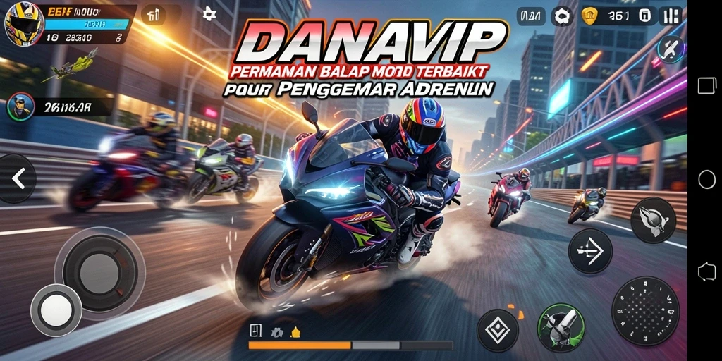 Tampilan gameplay seru dan mendebarkan dari DANAVIP.