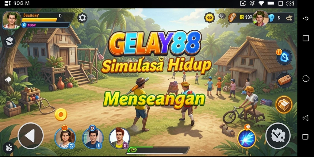 Screenshot utama GELAY88 menunjukkan gameplay simulasi yang mengasyikkan.
