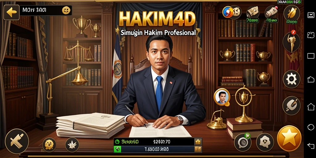 Tampilan gameplay HAKIM4D dengan grafis yang menarik.
