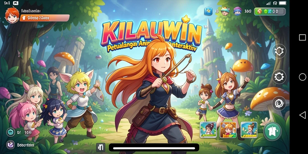 Screenshot gameplay KILAUWIN yang menampilkan pertarungan karakter Anime.