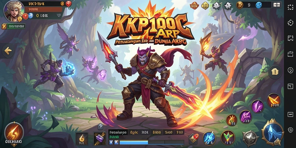 Tampilan gameplay ARPG KPK100 yang menakjubkan.