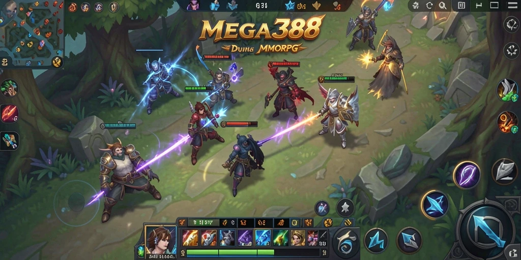 Tampilan seru dari petualangan MMORPG di MEGA388.