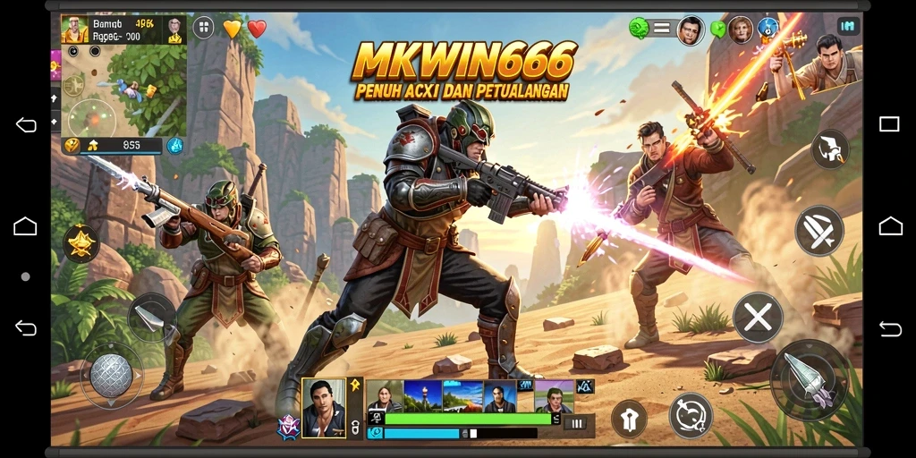 Tangkapan layar menunjukkan gameplay mendebarkan dari MKWIN666.