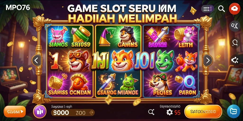 Tampilan menarik dari gameplay MPO76 dengan fitur slot yang menghibur.