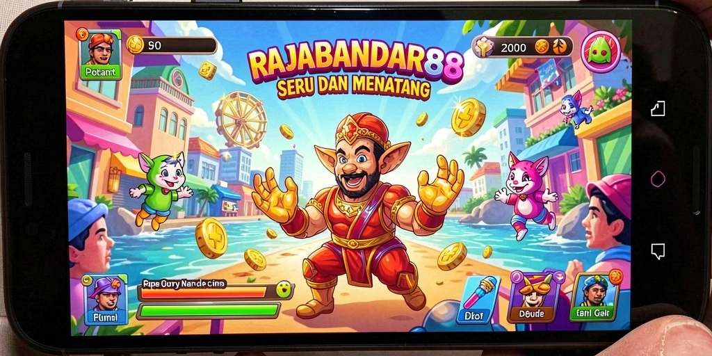 Tampilan gameplay seru dari RAJABANDAR88 yang menantang dan interaktif.