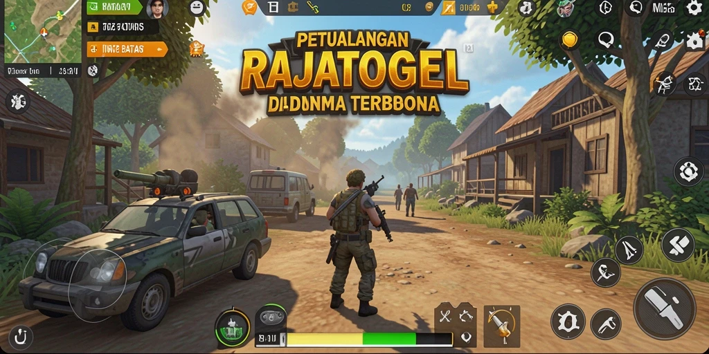 Tampilan gameplay seru di dunia terbuka RAJATOGEL.