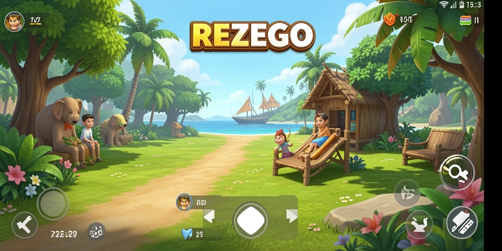 Tampilan gameplay seru dan penuh warna dari REZEGO.